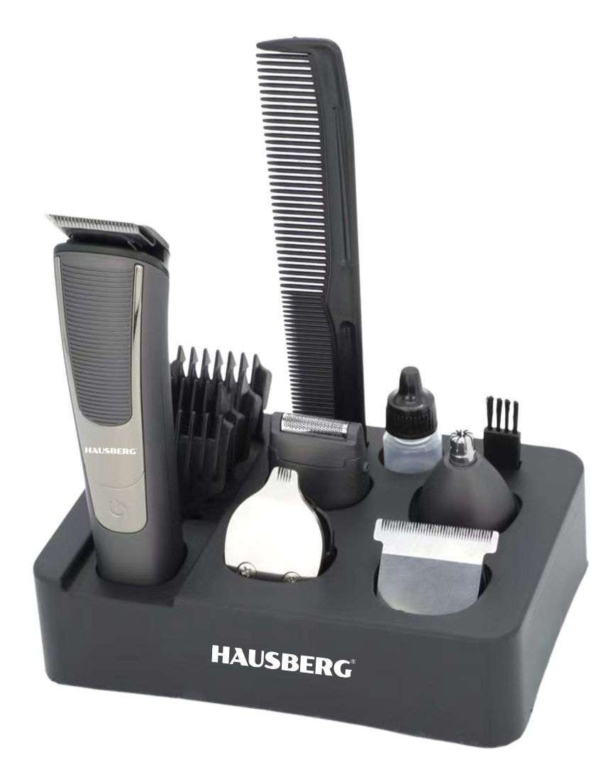 RECHARGEABLE HAIR AND BEARD CLIPPER SET